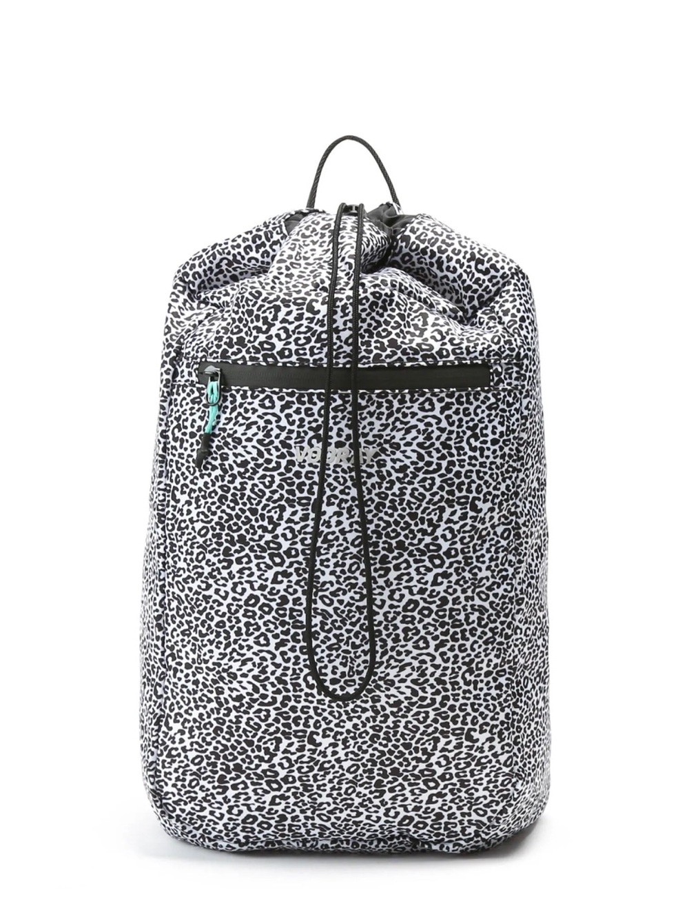Vooray Black & White Leopard Print Cinch Top Backpack NWT